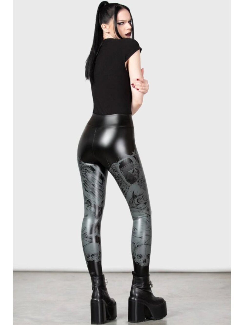 KILLSTAR Dark Forces Baphomet high waist leggings